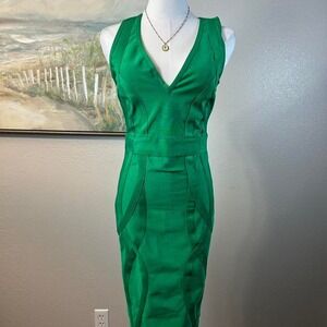 WOW Couture Green Bandage Criss Cross Back Mini Dress Size M
